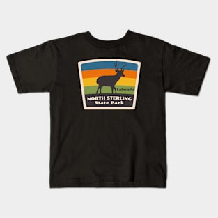 North Sterling State Park Colorado Roaming Deer Kids T-Shirt